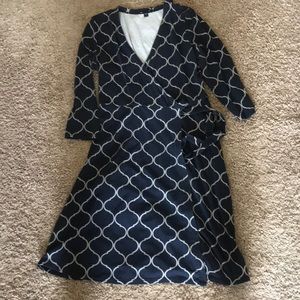 GAP knit, wrap dress
